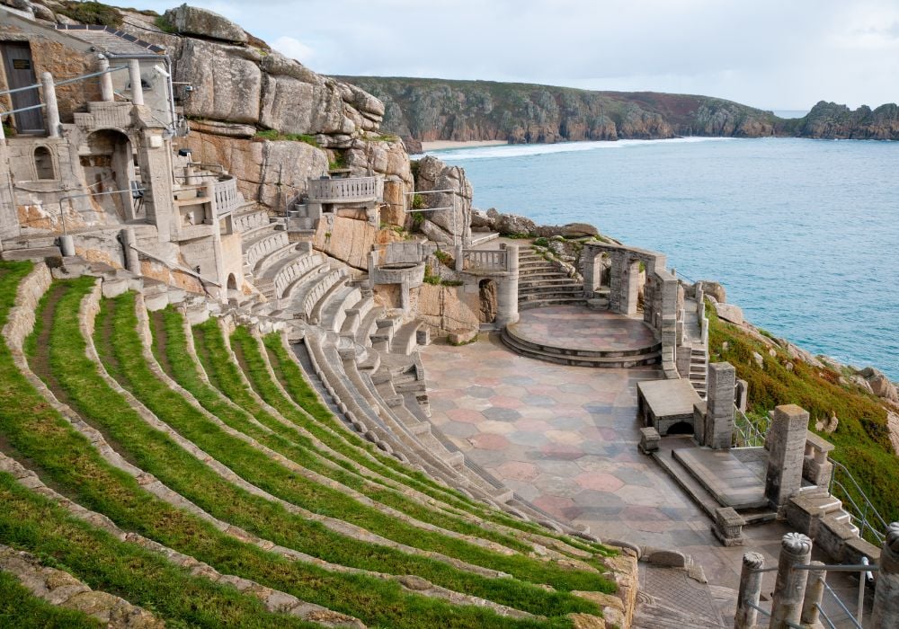 The view from the Minack Theatre in Cornwall, England